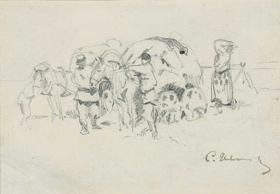 Иванов Сергей Васильевич. Жанровая сцена 